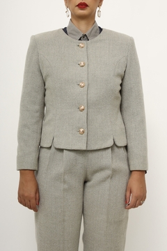 Conjunto cinza CALÇA + BLAZER