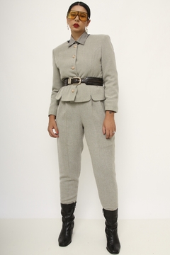Conjunto cinza CALÇA + BLAZER - loja online