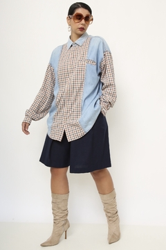 Imagem do Camisa xadrez western longa