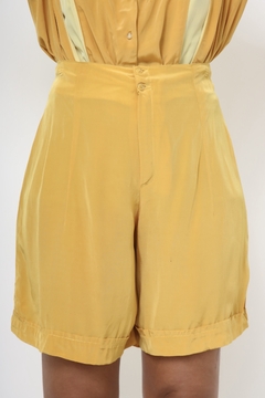 Camisa amarela vintage 80´s cropped