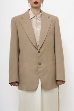 Blazer bege textura vintage - comprar online