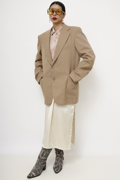 Blazer bege textura vintage