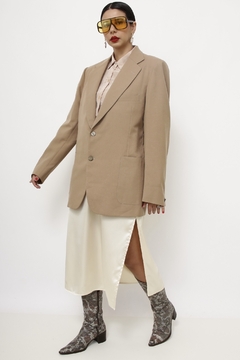 Blazer bege textura vintage na internet