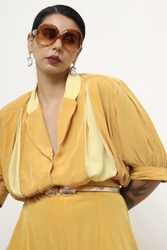 Camisa amarela vintage 80´s cropped - loja online