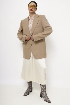 Imagem do Blazer bege textura vintage