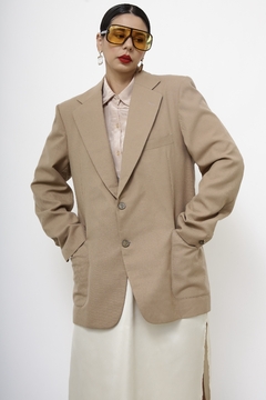 Blazer bege textura vintage - comprar online