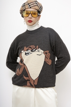 Pulover TAZ cinza vintage na internet