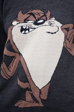 Pulover TAZ cinza vintage - Capichó Brechó