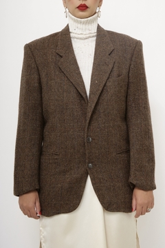 Blazer marrom YVES SAINT LAURENT - Capichó Brechó