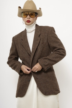 Blazer marrom YVES SAINT LAURENT - Capichó Brechó