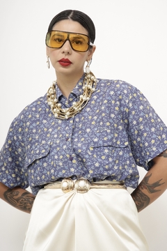 Imagem do Colar dourado com preola vintage