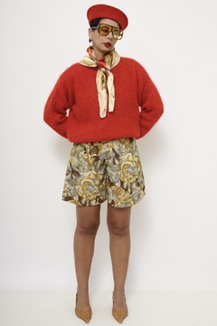 Pulover vermelho Lã vintage - comprar online