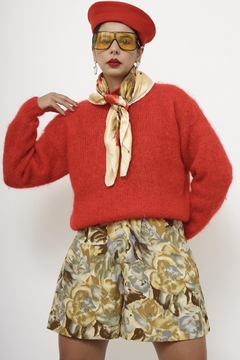 Pulover vermelho Lã vintage