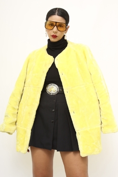 Casaco pelucia amarelo PIU PIU forrado