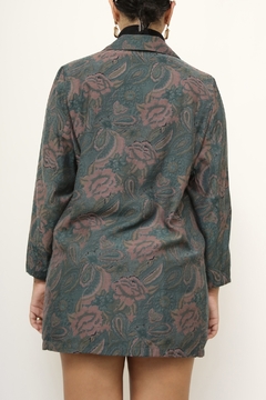 Blazer levinho viscose verde rosa