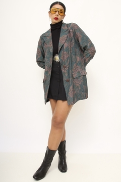 Blazer levinho viscose verde rosa - loja online