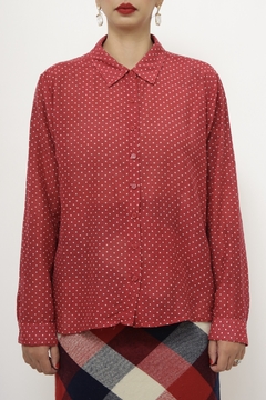 Imagem do Camisa poa vermelha vintage