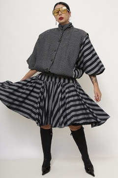 Conjunto SAIA + BLUSA listras vintage