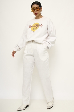Moletom branco HARD ROCK ORIGINAL - loja online