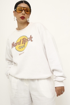 Moletom branco HARD ROCK ORIGINAL - comprar online