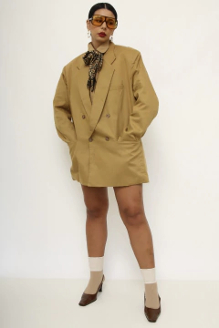 Blazer 100% linho camelo