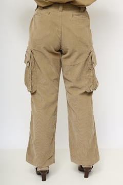 Calça cotele bege cargo POLO RALP LAUREN