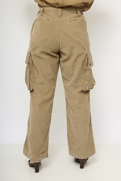 Calça cotele bege cargo POLO RALP LAUREN