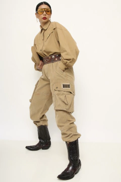 Calça cotele bege cargo POLO RALP LAUREN