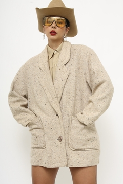 Blazer bege lã floquinhos 80´s - loja online
