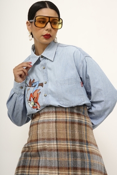 Camisa jeans Pateta florida - comprar online