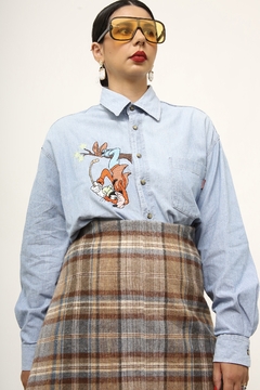 Camisa jeans Pateta florida - loja online