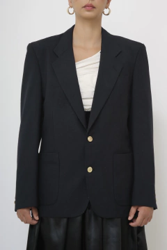Blazer preto vila romana vintage