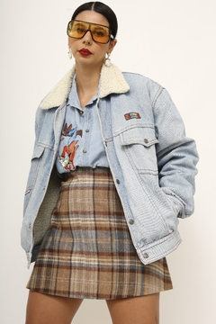 Imagem do Jaqueta jeans forro pelego vintage