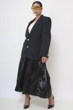 Blazer preto vila romana vintage na internet