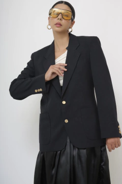 Blazer preto vila romana vintage