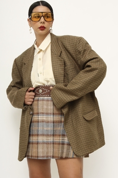 Blazer xadrez forro estampado vintage MAKO ( OLIVA) - comprar online