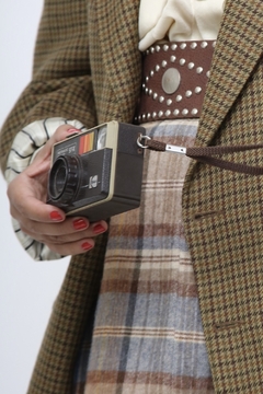 Blazer xadrez forro estampado vintage MAKO ( OLIVA) - loja online