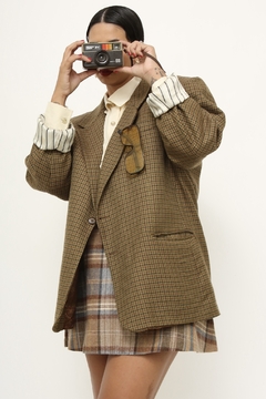 Blazer xadrez forro estampado vintage MAKO ( OLIVA) na internet