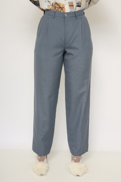 Calça azul pierre cardin cintura alta - Capichó Brechó