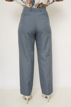 Calça azul pierre cardin cintura alta - loja online