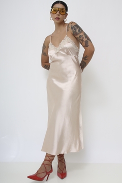 Sleep Dress pessego acetinado - comprar online