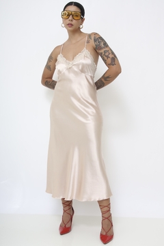 Sleep Dress pessego acetinado - loja online