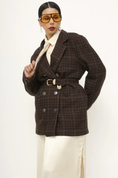 Blazer xadrez forrado vintage