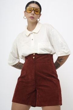 Polo tricot creme vintage