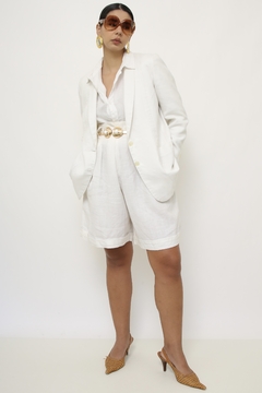 Imagem do Blazer linho branco vintage