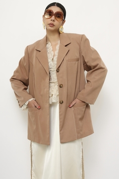 Blazer bege classico vintage