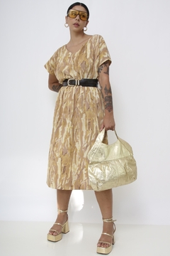 Conjunto Saia + Blusa estampada amarela - comprar online