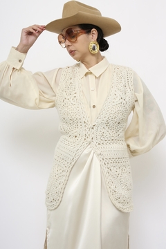 Imagem do Colete renda tricot grosso