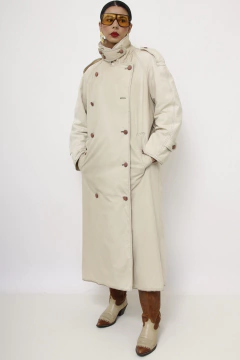Trench Coat forrado bege classico - loja online