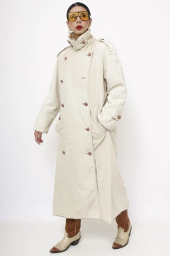 Imagem do Trench Coat forrado bege classico